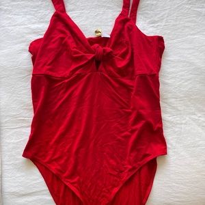 Red womens bodysuit